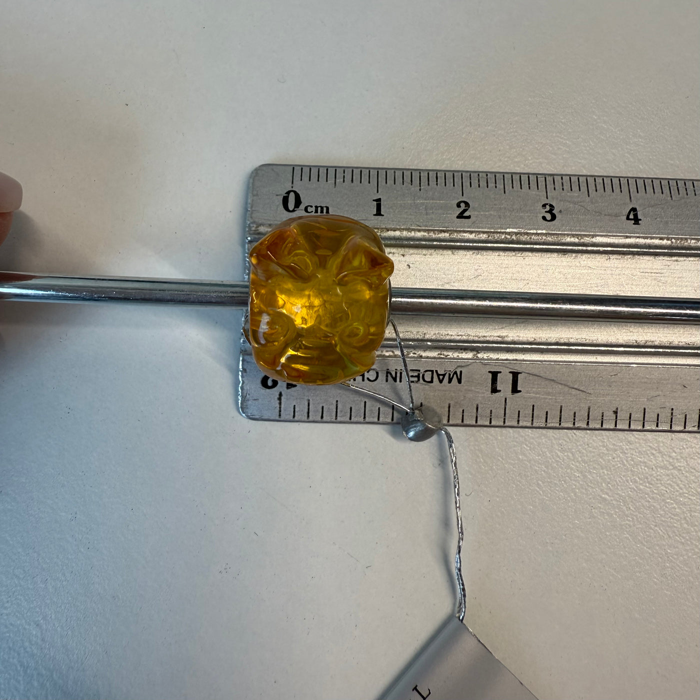 Išraižytas gintaras nr. 8, L dydis