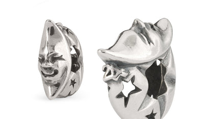 Trollbeads Club-kuglen 2024, Magiske Måne, i sterlingsølv. 