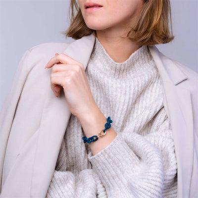 X Jewellery apyrankė, žaliai mėlyna