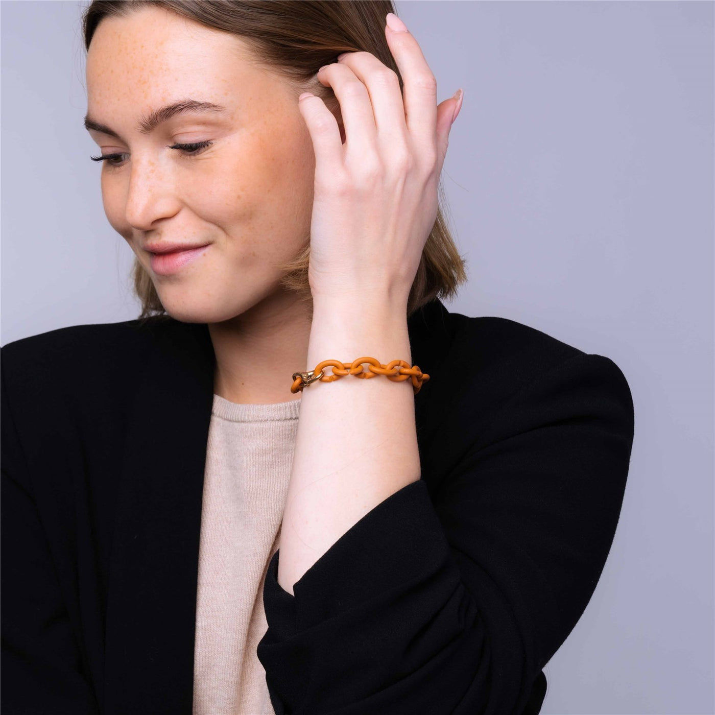 X Jewellery Apyrankė, tamsiai oranžinė