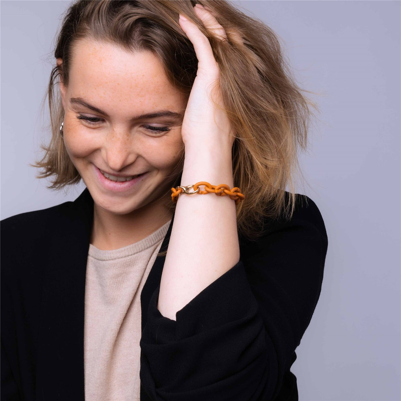 X Jewellery Apyrankė, tamsiai oranžinė