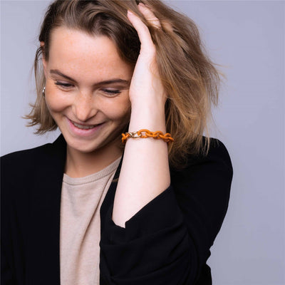 X Jewellery Apyrankė, tamsiai oranžinė