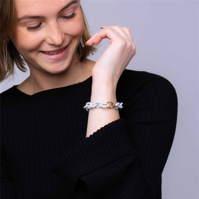 X Jewellery apyrankė, šviesiai pilka