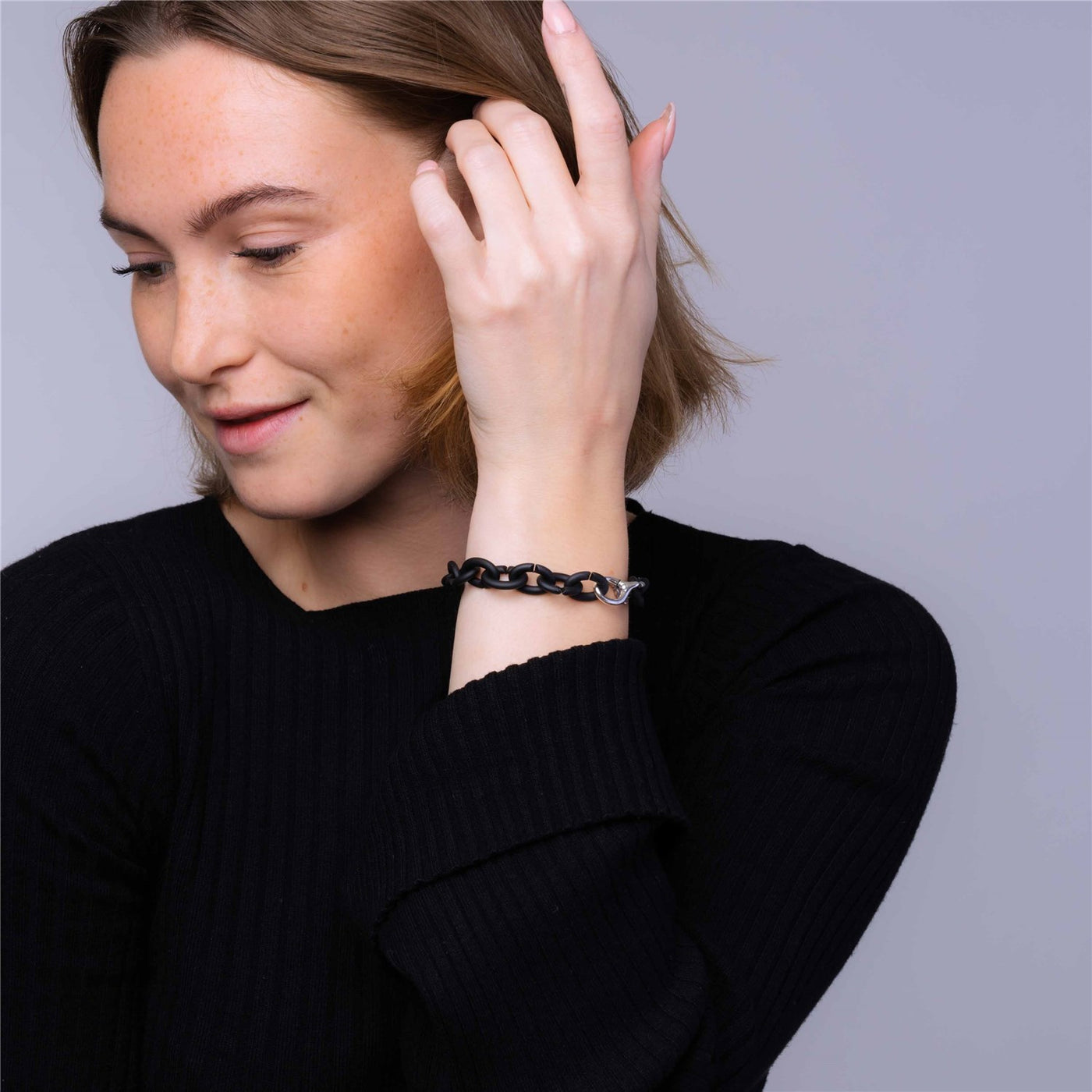 Juoda X JEWELLERY sidabro apyrankė