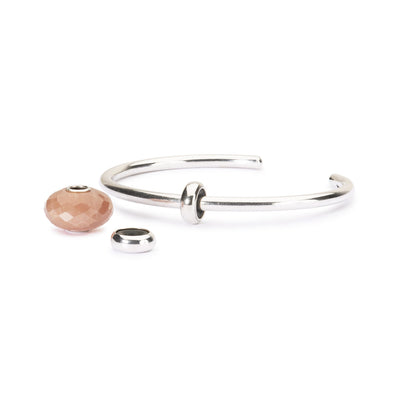 Sidabro „Bangle“ Rinkinys su Mėnulio Akmeniu