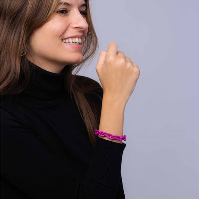 X Jewellery apyrankė, ryškiai rožinė