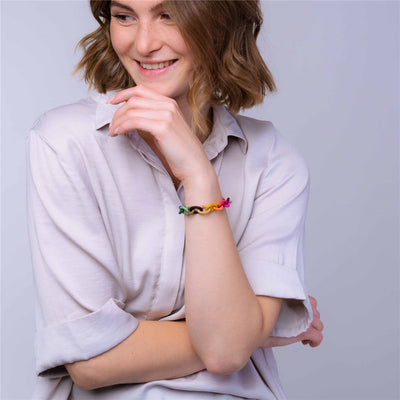Vaivorykštė, X Jewellery sidabro apyrankės rinkinys
